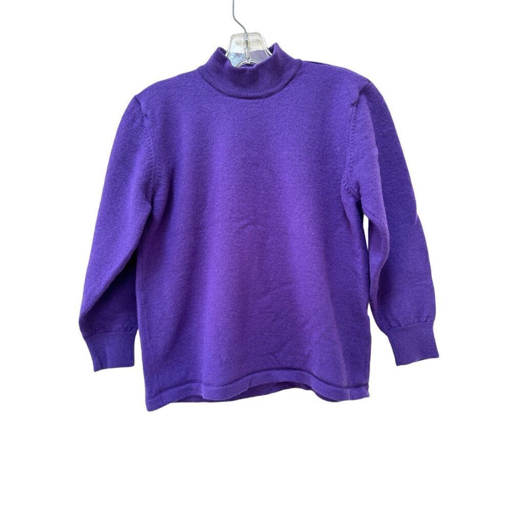 Eva Gracia women’s S wool high neck plum purple sweater